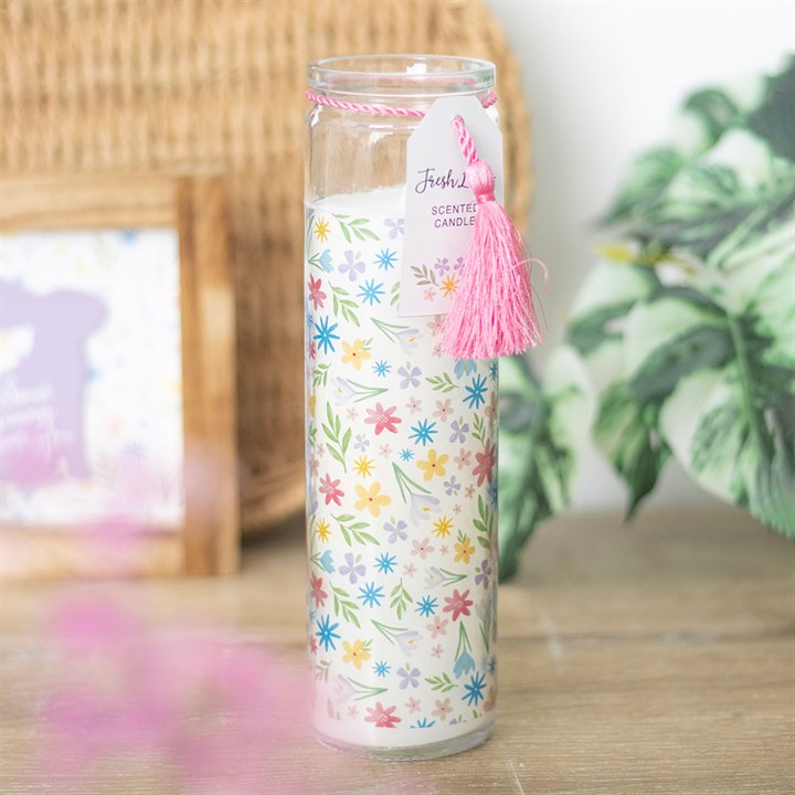 SPRING FLORAL FRESH LINEN CANDLE
