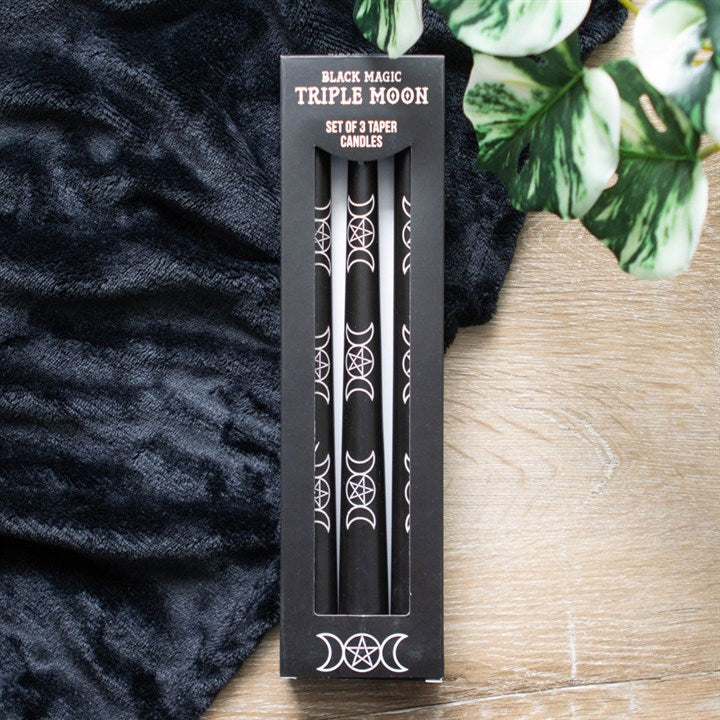 BLACK MAGIC TRIPLE MOON CANDLES