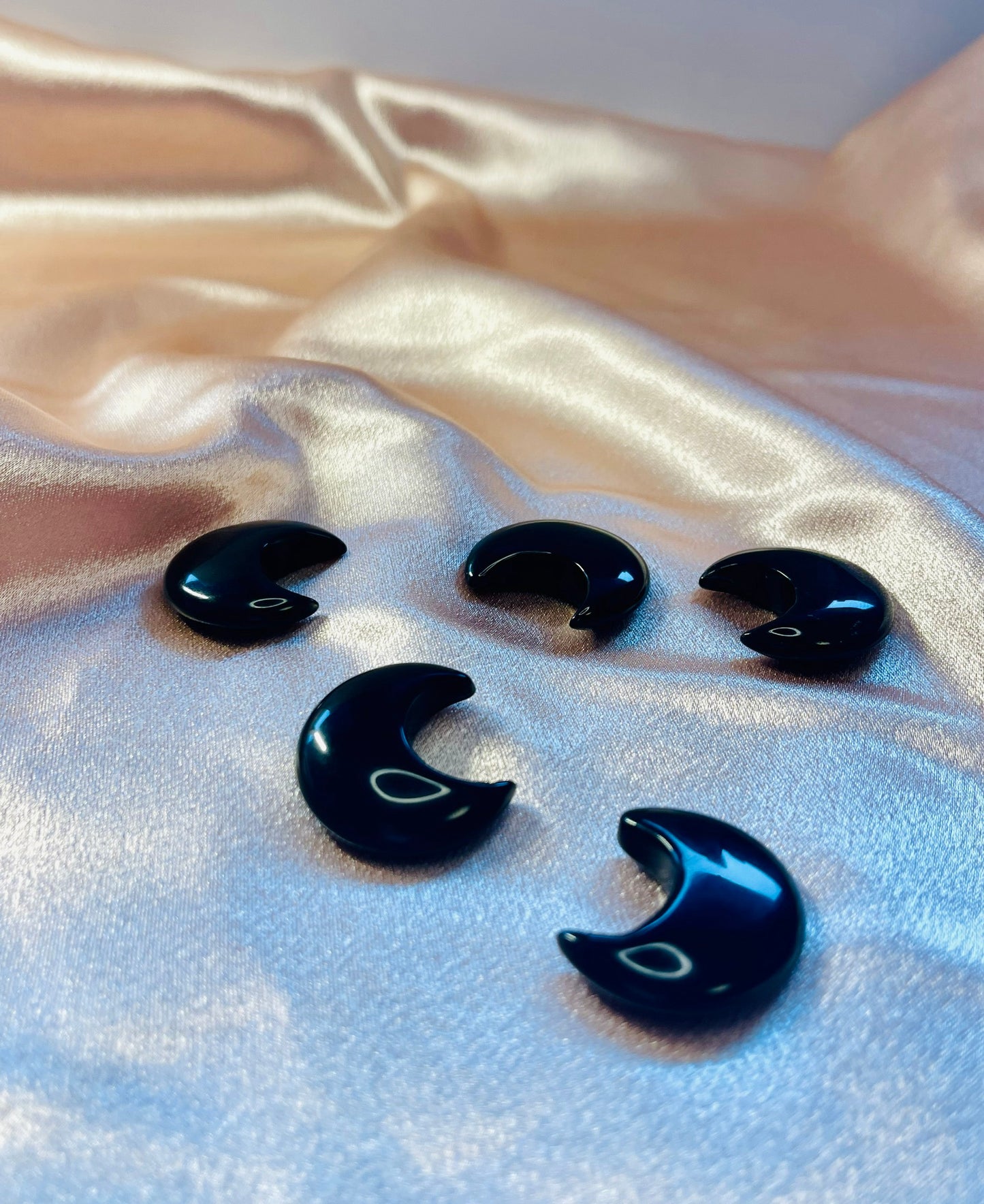 OBSIDIAN MOND | Schutzstein für Transformation & Erdung | Schwarzer Edelstein