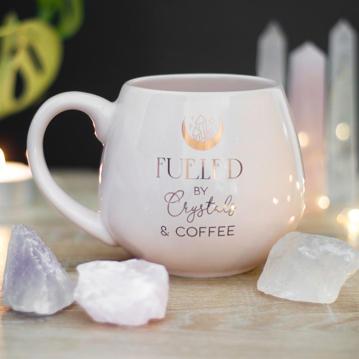 CRYSTALS AND COFFEE TASSE