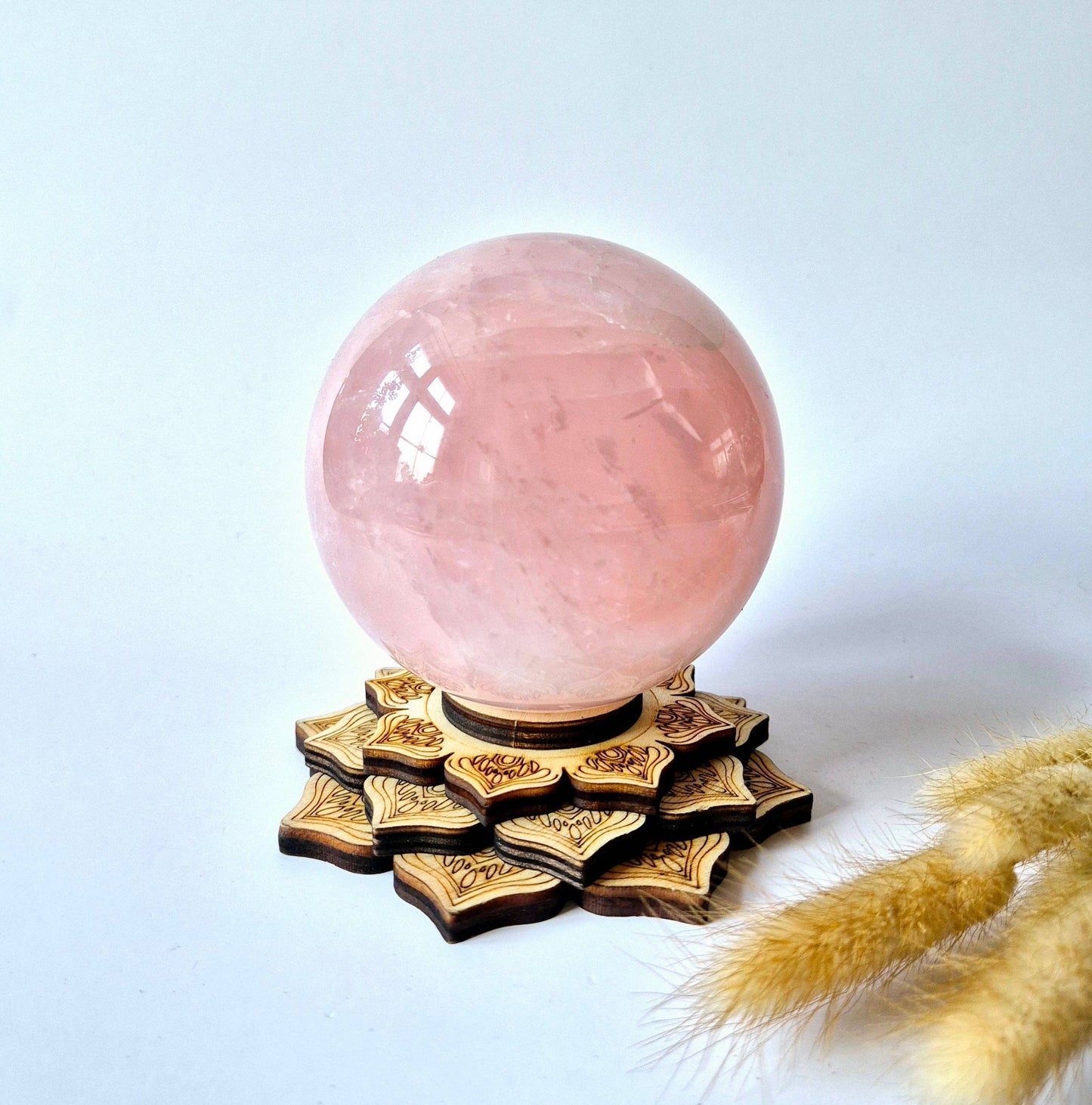 XL ROSENQUARZ KUGEL 73 MM 438,0 g