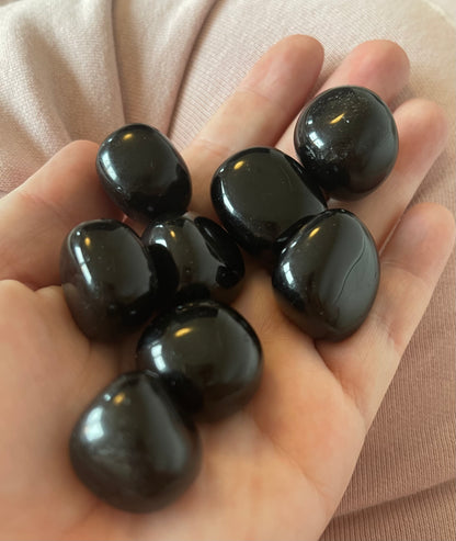 Obsidian Trommelsteine | Schutzstein für Transformation & Erdung