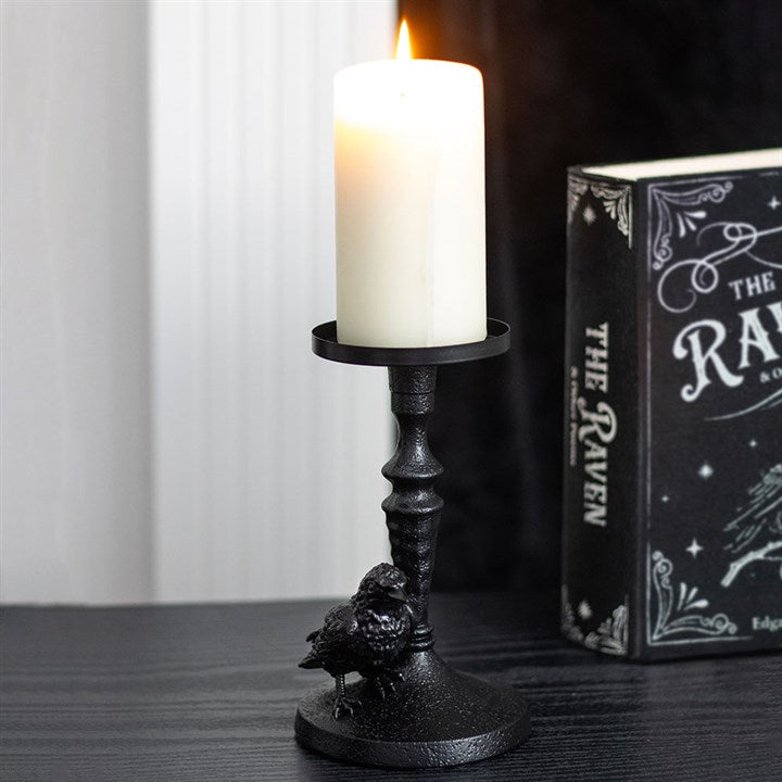 MYSTIC RAVEN SÄULENKERZENHALTER