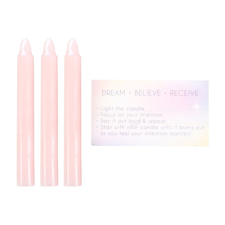3 MANIFESTATION SPELL CANDLES IN A BOX