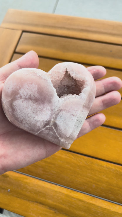 DRUZY PINK AMETHYST HERZ
